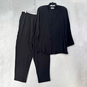 VTG MAREN Jacket Pant Set XL Career Casual Indie Hipster‎ Eclectic Lagenlook